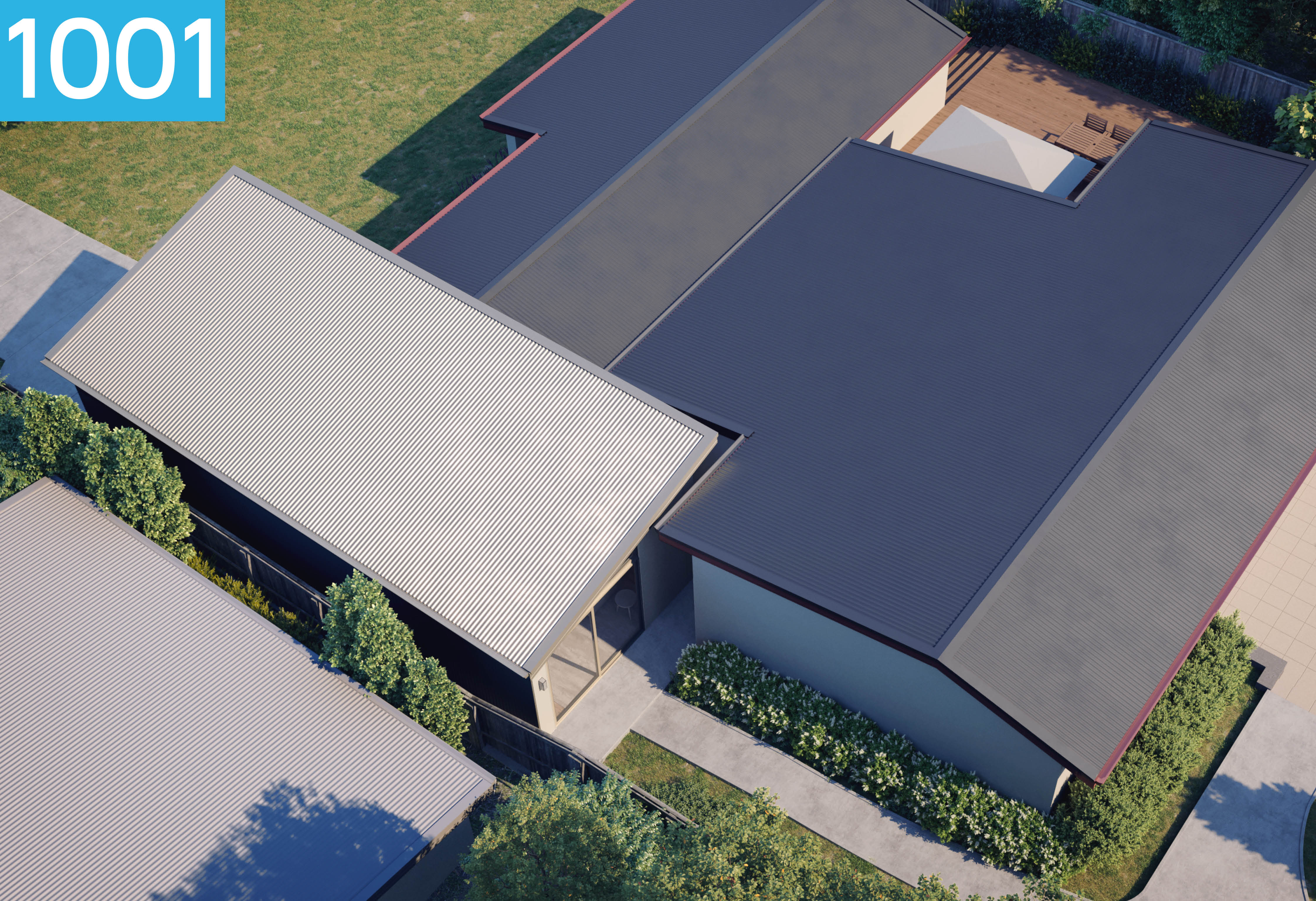 Roof view of Design 1001